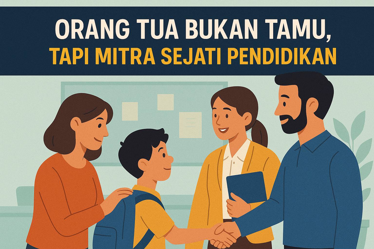 Orang Tua Siswa Bukan Tamu, Tapi Mitra Sejati Pendidikan