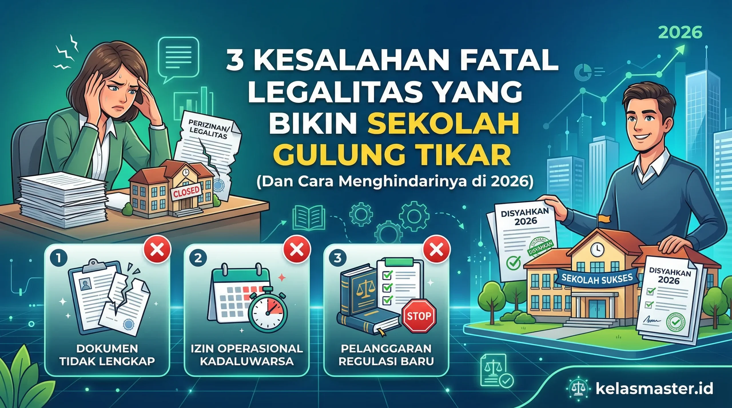 3 Kesalahan Fatal Legalitas yang Bikin Sekolah Gulung Tikar (Dan Cara Menghindarinya di 2026)