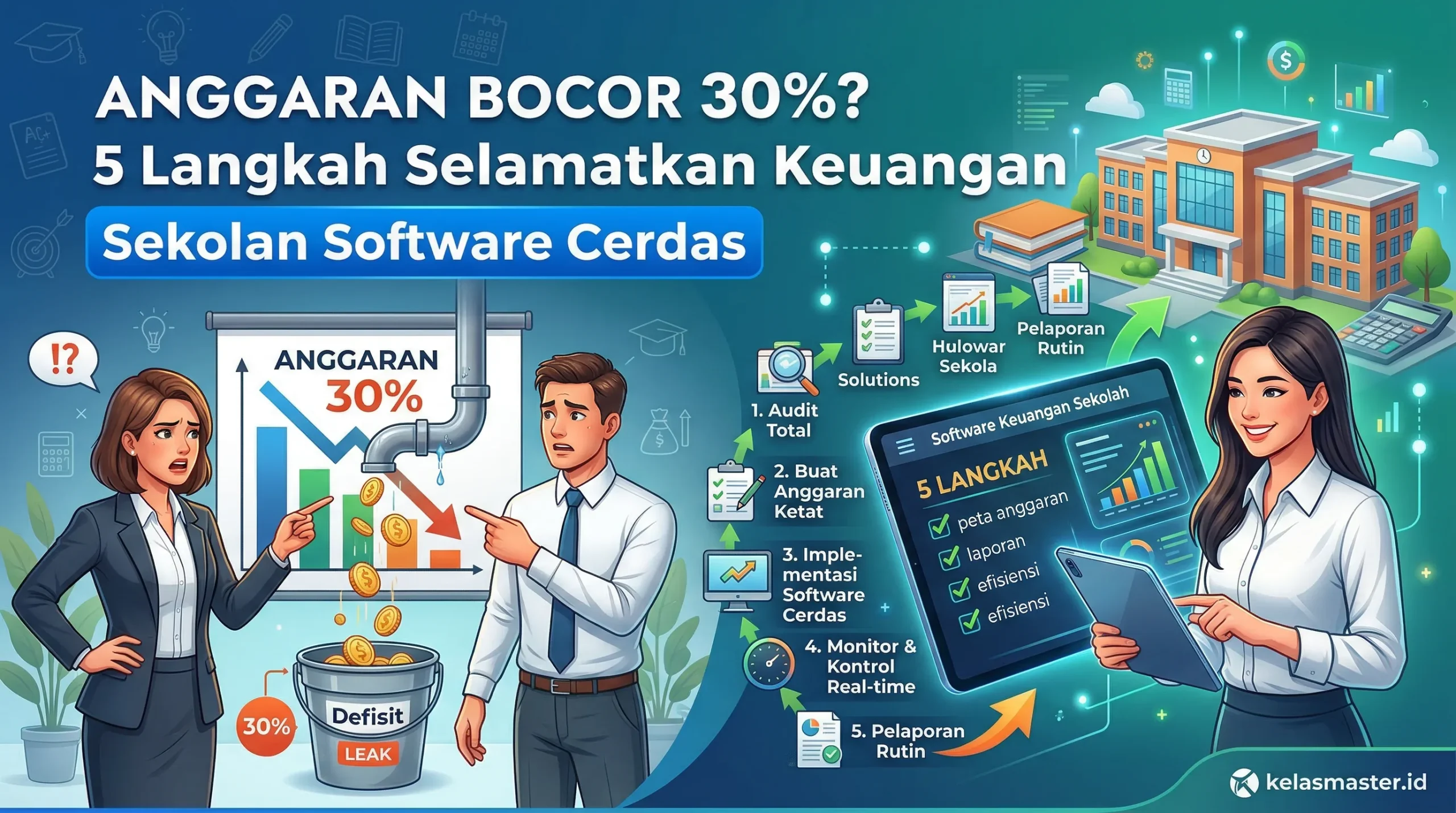 Anggaran Bocor 30%? 5 Langkah Selamatkan Keuangan Sekolah dengan Software Cerdas