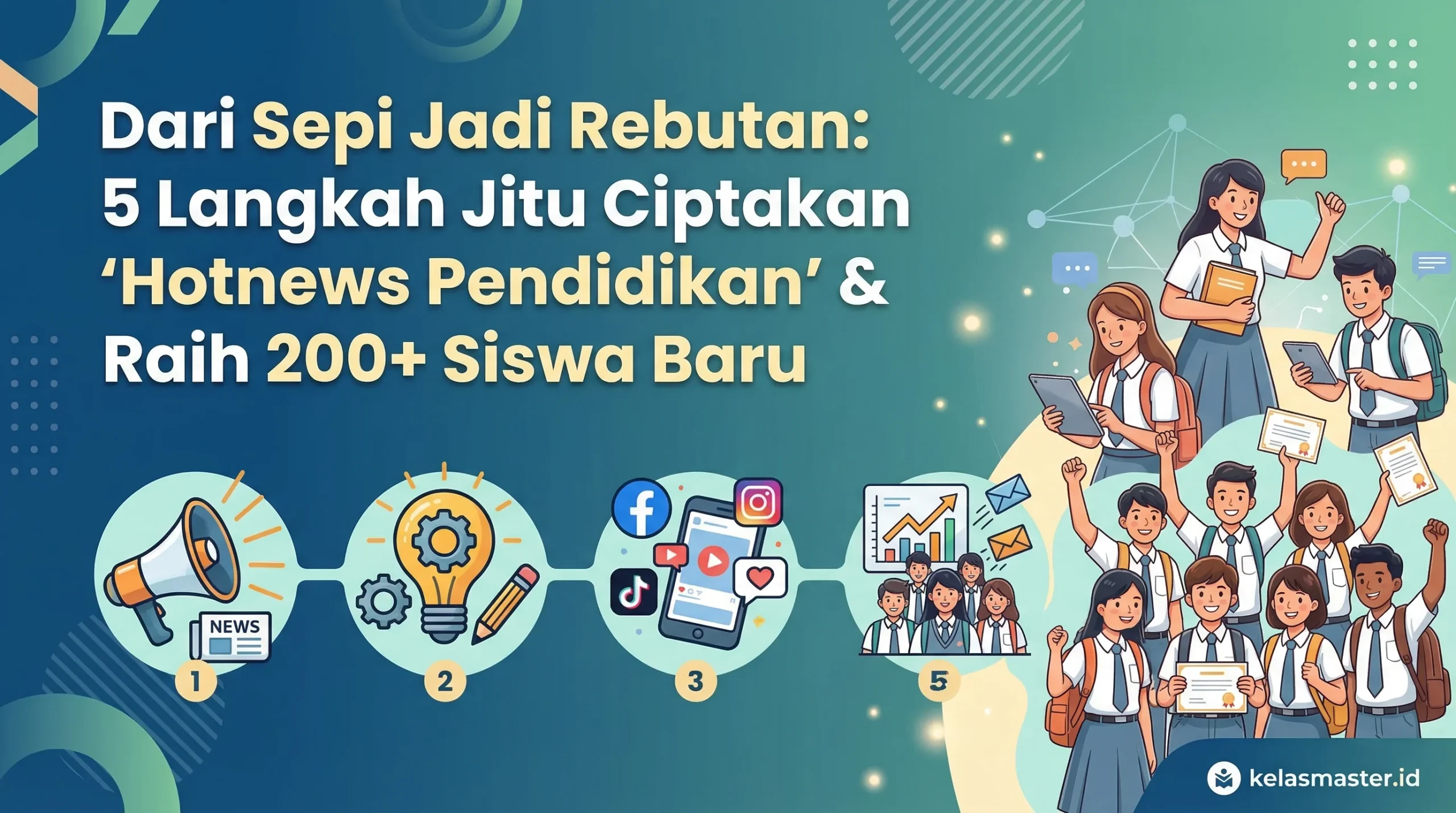 Dari Sepi Jadi Rebutan: 5 Langkah Jitu Ciptakan ‘Hotnews Pendidikan’ & Raih 200+ Siswa Baru