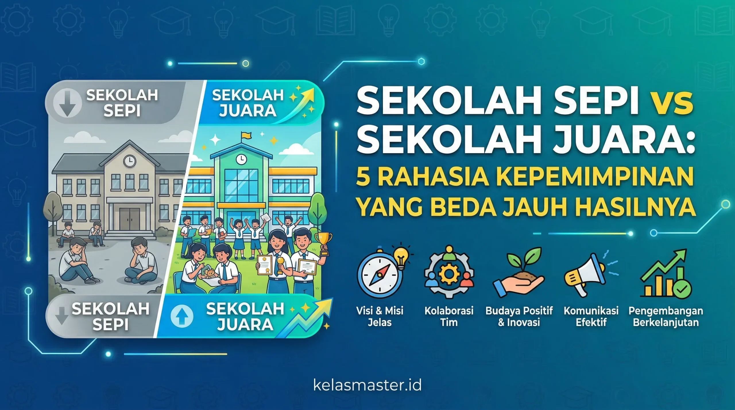 Sekolah Sepi vs Sekolah Juara: 5 Rahasia Kepemimpinan yang Beda Jauh Hasilnya