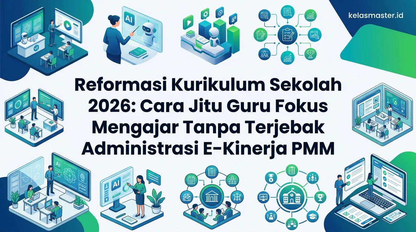 Reformasi Kurikulum Sekolah 2026: Cara Jitu Guru Fokus Mengajar Tanpa Terjebak Administrasi E-Kinerja PMM