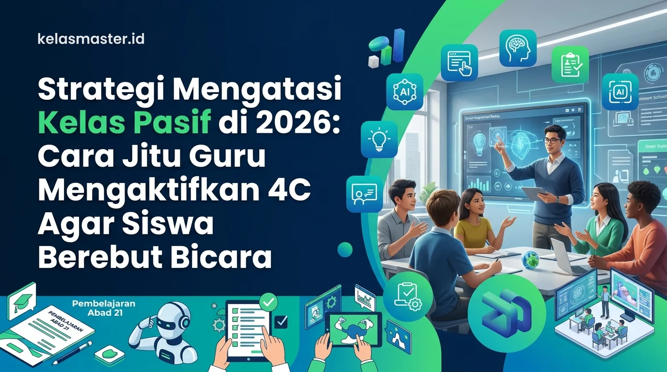 Strategi Mengatasi Kelas Pasif di 2026: Cara Jitu Guru Mengaktifkan 4C Agar Siswa Berebut Bicara