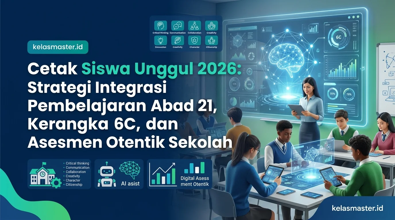 Cetak Siswa Unggul 2026: Strategi Integrasi Pembelajaran Abad 21, Kerangka 6C, dan Asesmen Otentik Sekolah