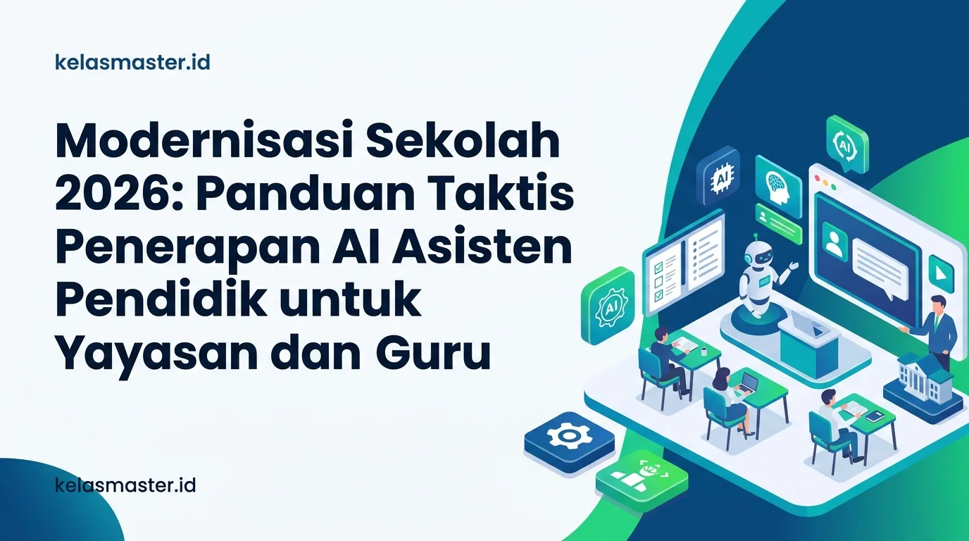 Modernisasi Sekolah 2026: Panduan Taktis Penerapan AI Asisten Pendidik untuk Yayasan dan Guru