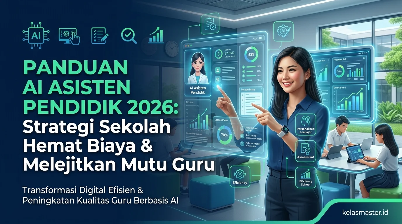 Panduan AI Asisten Pendidik 2026: Strategi Sekolah Hemat Biaya & Melejitkan Mutu Guru