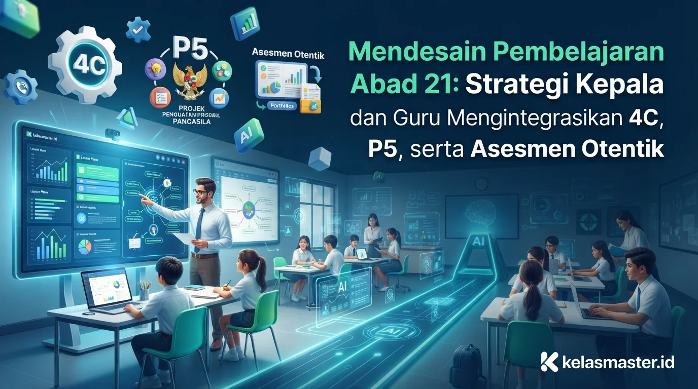 Mendesain Pembelajaran Abad 21: Strategi Kepala Sekolah dan Guru Mengintegrasikan 4C, P5, serta Asesmen Otentik