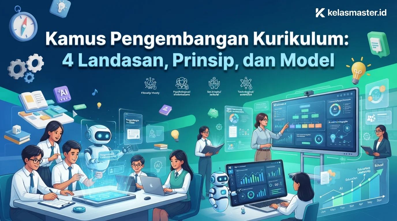 Kamus Pengembangan Kurikulum: 4 Landasan, Prinsip, dan Model